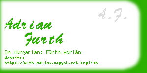 adrian furth business card